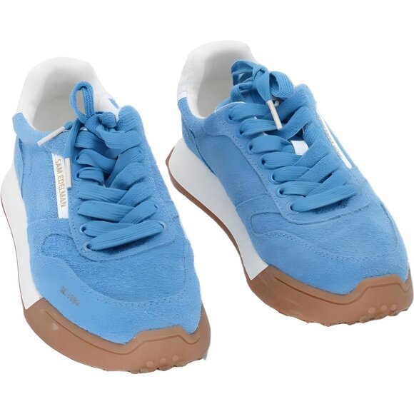 Sam Edelman Layla Blue Sneakers Retro Casual Trainers Women's US 7.5 - Picture 1 of 6